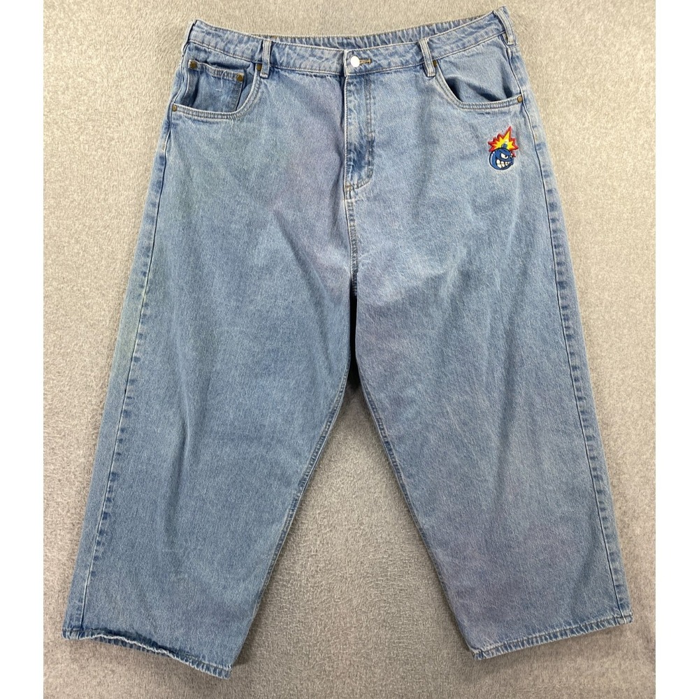 Adam Bomb by The Hundreds Men's 38x26 (Fits 40x26) Prime Blue 90's Baggy Jeans